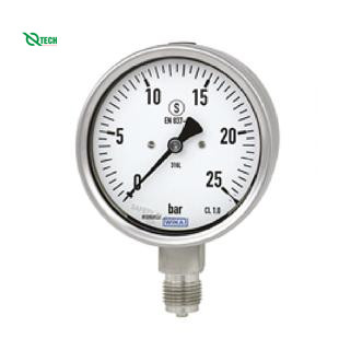 Đồng hồ đo áp suất WIKA 232.50 (600 mbar,dial 100,lower mount)