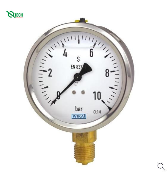 Đồng hồ đo áp suất WIKA 213.53(6 Bar(Psi),dial 63,chân sau 1/4")