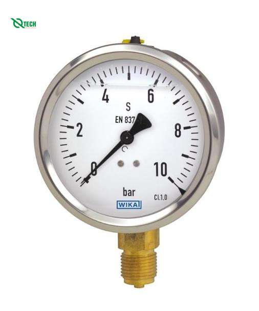 Đồng hồ đo áp suất WIKA 213.53(4 Bar(Psi),dial 63,chân sau 1/4")