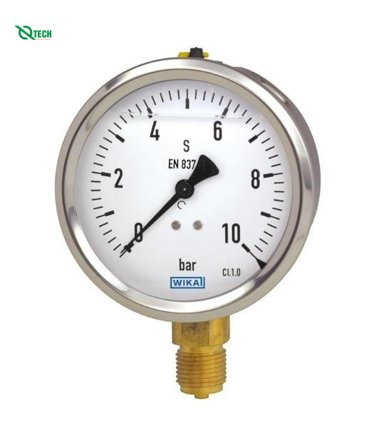 Đồng hồ đo áp suất WIKA 213.53(25 Bar(Psi),dial 63,chân đứng G1/4B)
