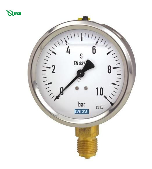 Đồng hồ đo áp suất WIKA 213.53(16 Bar(Psi),dial 63,chân đứng G1/4B)
