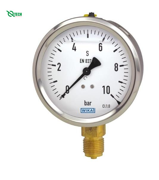 Đồng hồ đo áp suất WIKA 213.53(6 Bar,dial 63,chân đứng G1/4B)