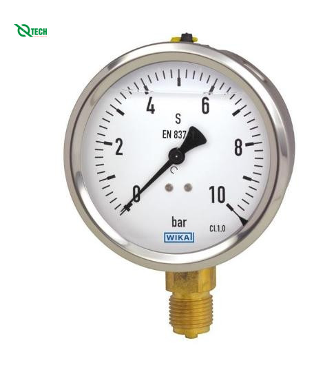Đồng hồ đo áp suất WIKA 213.53(16 Bar(Psi),dial 63,chân sau 1/4'')