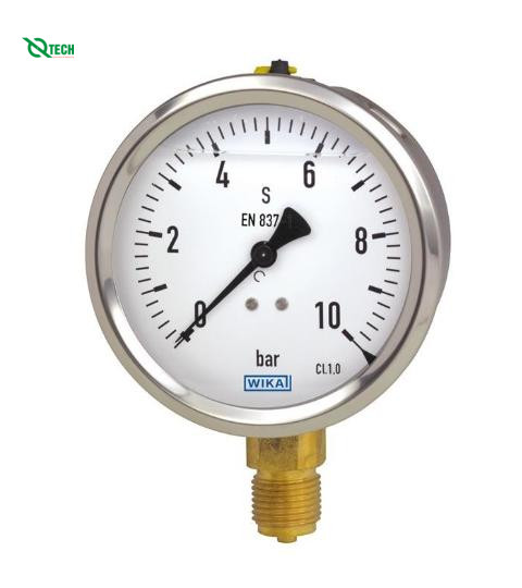 Đồng hồ đo áp suất WIKA 213.53(60 Bar,dial 100,chân sau1/2'')