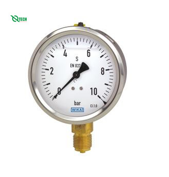 Đồng hồ đo áp suất WIKA 213.53(250 Bar,dial 100,chân đứng G1/2B)