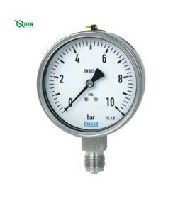 Đồng hồ đo áp suất WIKA 232.50(-1~5 Bar(Psi),dial 100,chân đứng 1/2'')