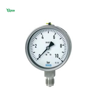 Đồng hồ đo áp suất WIKA 232.50(40 Bar(Psi),dial 63,chân đứng 1/4'')