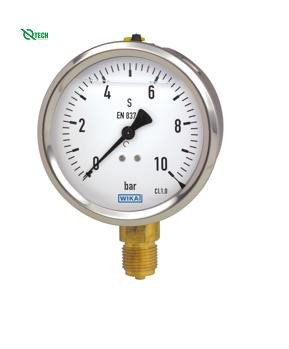 Đồng hồ đo áp suất WIKA 212.20 (0~10 kg/cm2,dial 160,lower mount)