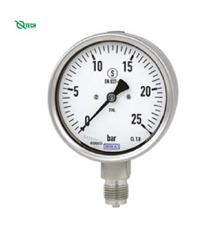 Đồng hồ đo áp suất WIKA 232.50 (0~250 Kg/cm2,dial 100,back mount)