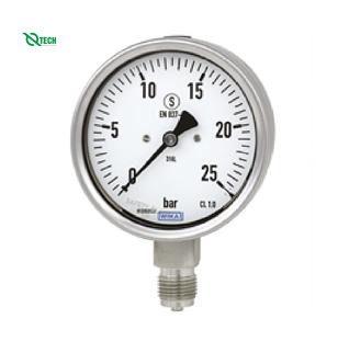 Đồng hồ đo áp suất WIKA 232.50 (0~25 kg/cm2,dial 100,lower mount)