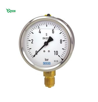Đồng hồ đo áp suất WIKA 213.53 (10 Bar,dial 100,lower mount)
