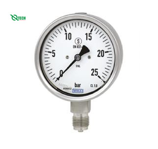 Đồng hồ đo áp suất WIKA 232.50 (0-100bar, Central Back Entry)