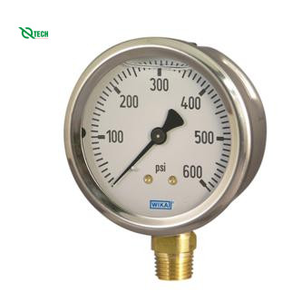 Đồng hồ đo áp suất WIKA 213.53 (6kg/cm²(psi),dial 63,back mount)