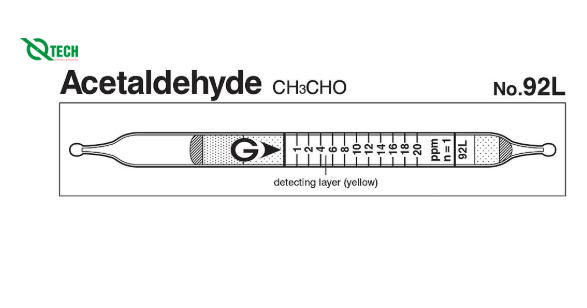 Ống phát hiện nhanh Acetaldehyde CH3CHO Gastec 92L (1 - 20ppm)