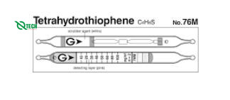 Ống phát hiện nhanh Tetrahydrothiophene C4H8S Gastec 76M (10 ~ 100 mg/m^3)