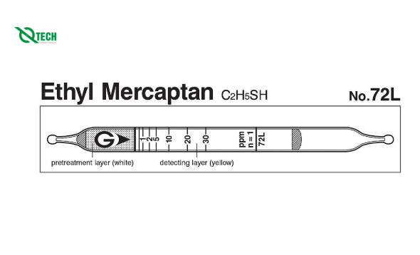 Ống phát hiện nhanh Ethyl mercaptan C2H5SH Gastec 72L (0.2-75ppm)