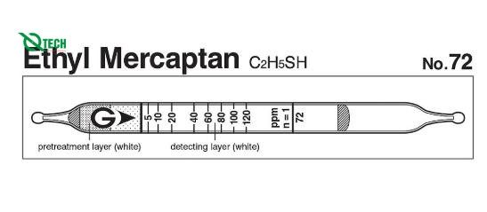 Ống phát hiện nhanh Ethyl mercaptan C2H5SH Gastec 72 (0.5-120ppm)