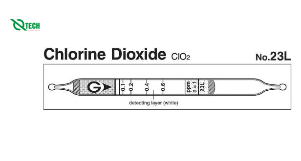 Ống phát hiện nhanh khí Chlorine dioxide ClO2 Gastec 23L (0.025~1.2ppm)