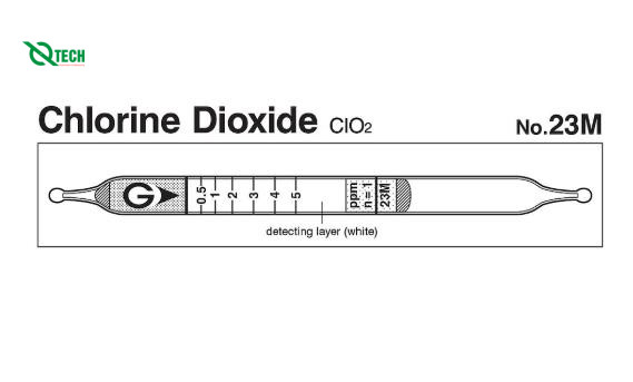 Ống phát hiện nhanh khí Chlorine dioxide ClO2 Gastec 23M (0.1~10ppm)