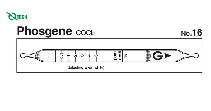 Ống phát hiện nhanh khí Phosgene COCl2 Gastec 16 (0.05~20ppm)