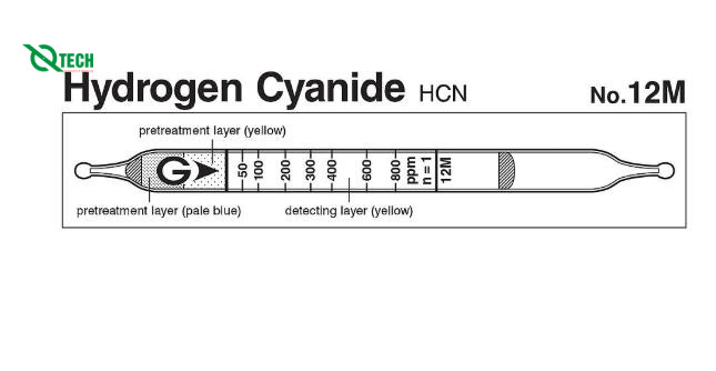 Ống phát hiện nhanh khí Hydrogen cyanide HCN Gastec 12M (17~2400ppm)