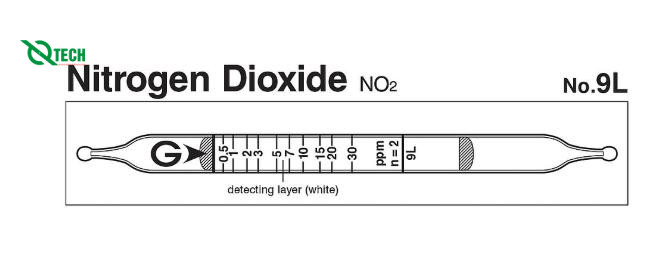 Ống phát hiện nhanh khí Nitrogen Dioxide NO2 Gastec 9L (0.5~125ppm)