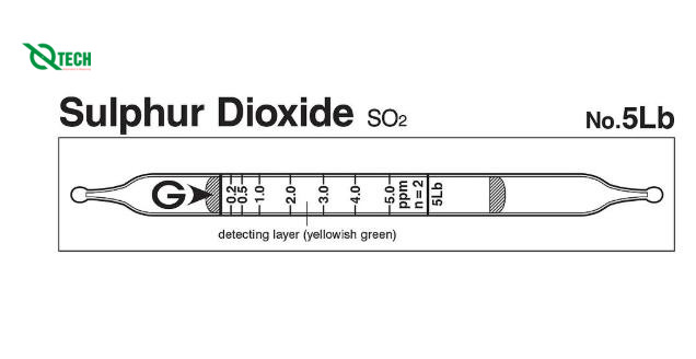Ống phát hiện nhanh khí Sulphur dioxide SO2 Gastec 5Lb (0.05-10ppm)