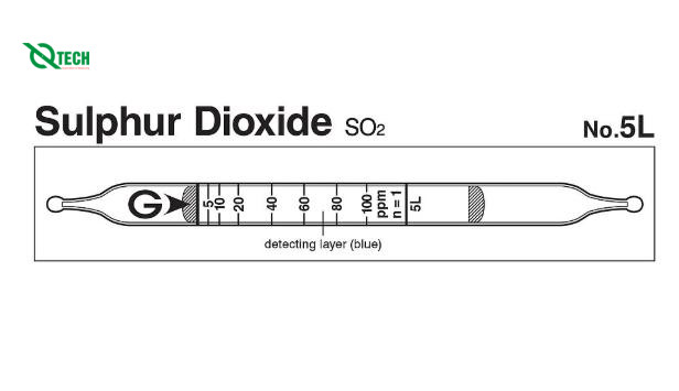 Ống phát hiện nhanh khí Sulphur dioxide SO2 Gastec 5L (1.25-200ppm)