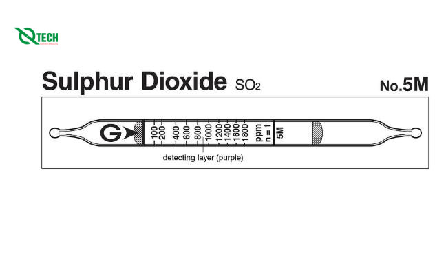 Ống phát hiện nhanh khí Sulphur dioxide SO2 Gastec 5M (20~3600ppm)