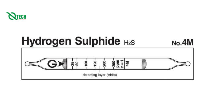Ống phát hiện nhanh khí Hydrogen sulphide H2S Gastec 4M (12.5-500 ppm)