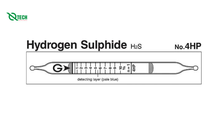 Ống phát hiện nhanh khí Hydrogen sulphide H2S Gastec 4HP (0.25~20%)