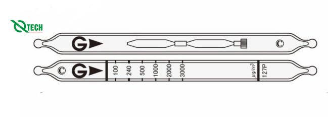 Ống phát hiện nhanh khí hoặc hơi p-Dichlorobenzene C6H4Cl2 Gastec 127P (100-3000μg/m3)