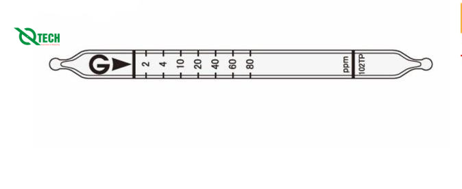 Ống phát hiện nhanh khí hoặc hơi Hexane CH3(CH2)4CH3 Gastec 102TP (2 - 80 ppm)