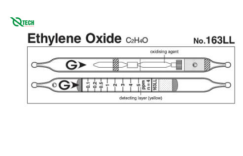 Ống phát hiện nhanh Ethylene oxide C2H4O Gastec 163LL (0.1~10ppm)