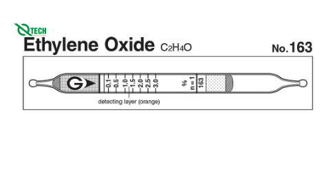 Ống phát hiện nhanh Ethylene oxide C2H4O Gastec 163 (0.05 ~ 3.0%)