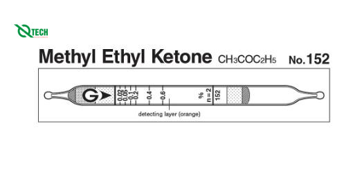 Ống phát hiện nhanh Methyl ethyl ketone CH3COC2H5 Gastec 152 (0.02 ~ 0.6%)