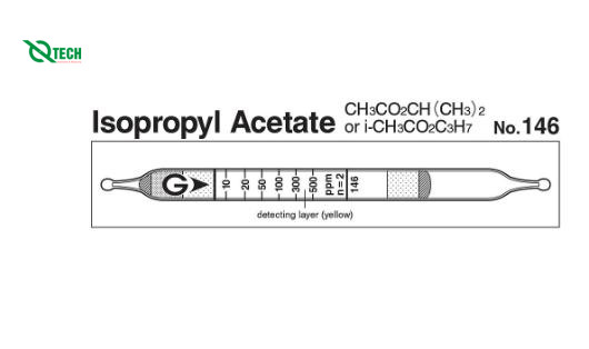 Ống phát hiện nhanh Isopropyl acetate CH3CO2CH(CH3)2 Gastec 146 (10 ~ 500 ppm)