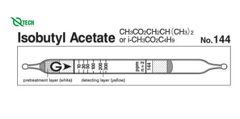 Ống phát hiện nhanh Isobutyl acetate CH3CO2CH2CH(CH3)2 Gastec 144 (10 ~300 ppm)
