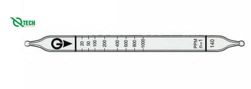Ống phát hiện nhanh Aliphatic hydrocarbons CH2Cl2 Gastec 140 (6~3000ppm)
