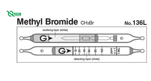 Ống phát hiện nhanh Methyl bromide CH3Br Gastec 136L (2.5~200ppm)