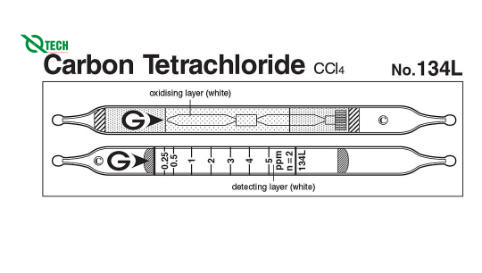Ống phát hiện nhanh Carbon tetrachloride CCl4 Gastec 134L (0.25~11ppm)