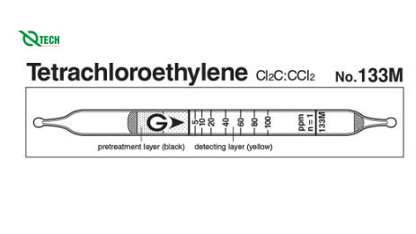 Ống phát hiện nhanh Tetrachloroethylene Cl2C:CCl2 Gastec 133M (2~250ppm)