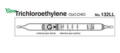 Ống phát hiện nhanh Trichloroethylene Cl2C:CHCl Gastec 132LL (0.125~8.8 ppm)