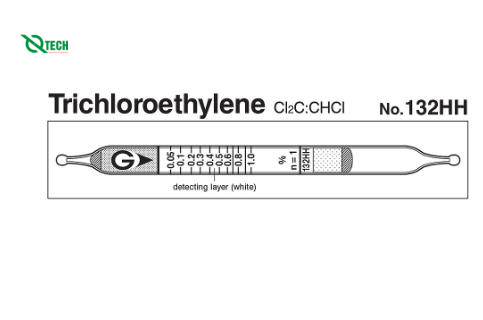 Ống phát hiện nhanh Trichloroethylene Cl2C:CHCl Gastec 132HH (0.05 ~ 2.5%)