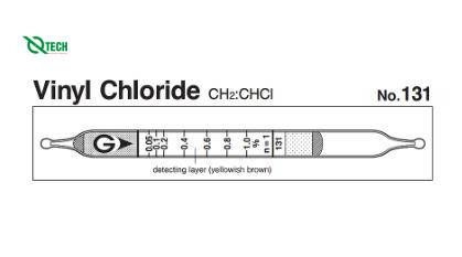 Ống phát hiện nhanh Vinyl chloride CH2:CHCl Gastec 131 (0.025~2 %)