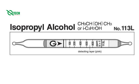 Ống phát hiện nhanh Isopropyl alcohol C3H7OH Gastec 113L (20~800ppm)