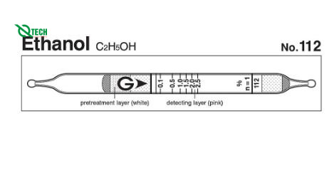 Ống phát hiện nhanh Ethanol C2H5OH Gastec 112 (0.01~ 7.5%)