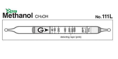 Ống phát hiện nhanh Methanol CH3OH Gastec 111L (20-1000ppm)