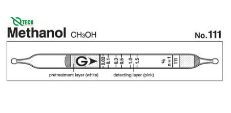 Ống phát hiện nhanh Methanol CH3OH Gastec 111 (0.002~4.5%)