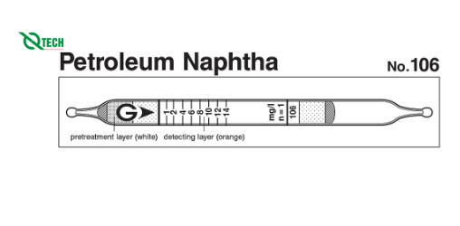 Ống phát hiện nhanh Petroleum naphtha Gastec 106 (0.5 ~ 28 mg/L)
